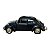 Miniatura Volkswagen Fusca Classic Preto Fosco RMZ 1:32 - Imagem 7