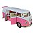 Miniatura Volkswagen Kombi Classic Rosa e Branco RMZ 1:32 - Imagem 3
