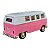 Miniatura Volkswagen Kombi Classic Rosa e Branco RMZ 1:32 - Imagem 6