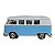 Miniatura Volkswagen Kombi Azul Claro e Branco RMZ 1:32 - Imagem 2