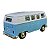 Miniatura Volkswagen Kombi Azul Claro e Branco RMZ 1:32 - Imagem 4