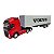 Miniatura Caminhão Volvo Fh500 Vermelho Carreta Baú 1:32 - Imagem 1