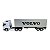 Miniatura Caminhão Volvo Fh500 Branco Carreta Baú 1:32 - Imagem 5