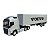 Miniatura Caminhão Volvo Fh500 Prata Carreta Baú 1:32 - Imagem 1