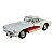 Miniatura Chevrolet Corvette 1957 Branco Metal 1:34 - Imagem 1