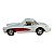 Miniatura Chevrolet Corvette 1957 Branco Metal 1:34 - Imagem 2