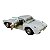Miniatura Chevrolet Corvette 1957 Branco Metal 1:34 - Imagem 3