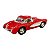 Miniatura Chevrolet Corvette 1957 Vermelho Metal 1:34 - Imagem 6