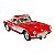 Miniatura Chevrolet Corvette 1957 Vermelho Metal 1:34 - Imagem 7