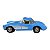 Miniatura Chevrolet Corvette 1957 Azul Metal 1:34 - Imagem 2