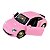 Miniatura Volkswagen New Beetle Fusca Rosa RMZ 1:32 - Imagem 6