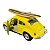 Miniatura Volkswagen Fusca Surf Amarelo Metal Kinsmart 1:32 - Imagem 5