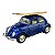 Miniatura Volkswagen Fusca Surf Azul Metal Kinsmart 1:32 - Imagem 1