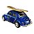 Miniatura Volkswagen Fusca Surf Azul Metal Kinsmart 1:32 - Imagem 4