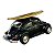 Miniatura Volkswagen Fusca Surf Preto Metal Kinsmart 1:32 - Imagem 6