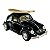 Miniatura Volkswagen Fusca Surf Preto Metal Kinsmart 1:32 - Imagem 7
