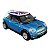 Miniatura Mini Cooper S Azul Metal 1:28 - Imagem 4