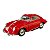 Miniatura Porsche 356 Carrera Vermelho Metal 1:32 - Imagem 1