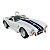 Miniatura Shelby Cobra 427 1965 Branco Metal 1:32 - Imagem 7