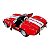 Miniatura Shelby Cobra 427 1965 Vermelho Metal 1:32 - Imagem 7
