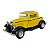 Miniatura Ford 3 Window Coupe 1932 Amarelo Metal 1:34 - Imagem 1