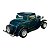 Miniatura Ford 3 Window Coupe 1932 Verde Metal 1:34 - Imagem 5