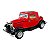 Miniatura Ford 3 Window Coupe 1932 Vermelho Metal 1:34 - Imagem 1