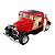 Miniatura Ford 3 Window Coupe 1932 Vermelho Metal 1:34 - Imagem 2