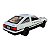 Miniatura Toyota Trueno Ae86 Branco Liga Luz E Som 1:28 - Imagem 9