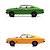 Miniatura Box Set c/ 2 Chevrolet Opala SS Amarelo/Verde 1:64 - Imagem 5
