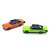 Miniatura Box Set c/ 2 Dodge Charger RT Laranja e Verde 1:64 - Imagem 2