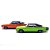 Miniatura Box Set c/ 2 Dodge Charger RT Laranja e Verde 1:64 - Imagem 4