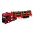 Miniatura Caminhão Scania Vermelho Madereiro Welly 1:64 - Imagem 2
