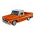 Miniatura Chevrolet C10 Laranja Metal Motormax 1:24 - Imagem 3
