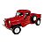 Miniatura Jeep Willys Pickup 1947 Vermelho Metal 1:24 - Imagem 1