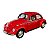 Miniatura Volkswagen Fusca Vermelho Metal 1:24 - Imagem 1