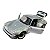 Miniatura Porsche 911 Turbo Prata Metal 1:24 - Imagem 2