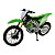 Miniatura Moto Kawasaki KX 450F Verde Burago 1:18 - Imagem 2