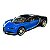Miniatura Bugatti Chiron Sport Azul Metal Maisto 1:24 - Imagem 1