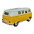 Miniatura Volkswagen Kombi Amarelo e Branco Kinsmart 1:32 - Imagem 4