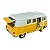 Miniatura Volkswagen Kombi Amarelo e Branco Kinsmart 1:32 - Imagem 6