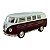 Miniatura Volkswagen Kombi Bordô e Branco Kinsmart 1:32 - Imagem 1