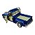 Miniatura Chevrolet Stepside Fire Azul Kinsmart 1:32 - Imagem 6