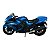 Miniatura Moto Kawasaki Ninja ZX14R Azul Maisto 1:18 - Imagem 4