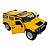 Miniatura Hummer H2 Suv 2008 Amarelo Metal 1:32 - Imagem 8