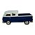 Miniatura Volkswagen Kombi Picape Cab Dupla Azul 1:32 - Imagem 4