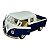 Miniatura Volkswagen Kombi Picape Cab Dupla Azul 1:32 - Imagem 7