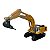Miniatura Escavadeira com Rompedor CHB Amarelo 1:87 - Imagem 1