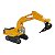 Miniatura Escavadeira com Rompedor CHB Amarelo 1:87 - Imagem 2