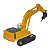 Miniatura Escavadeira com Rompedor CHB Amarelo 1:87 - Imagem 4